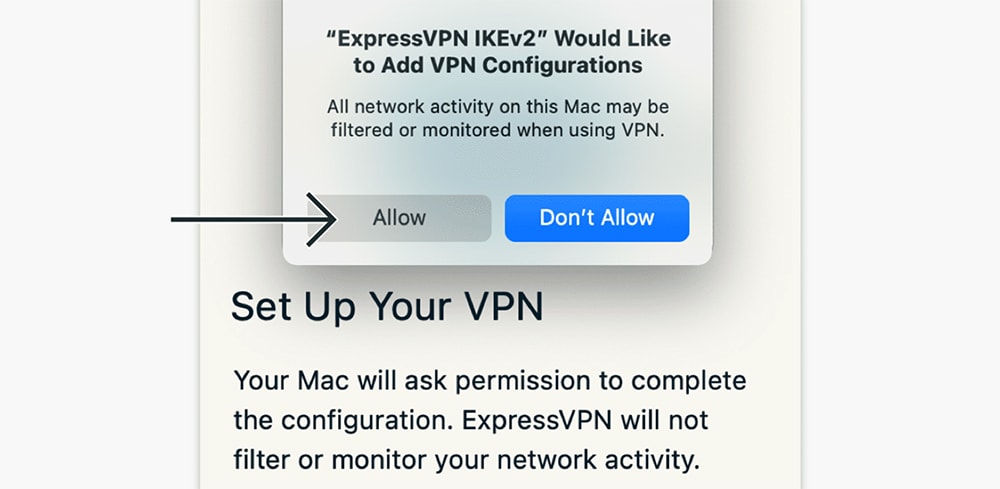 Installing ExpressVPN Profile on macOS