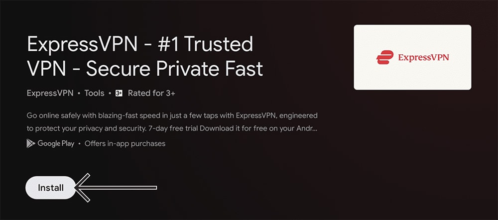 Installing ExpressVPN on Android TV
