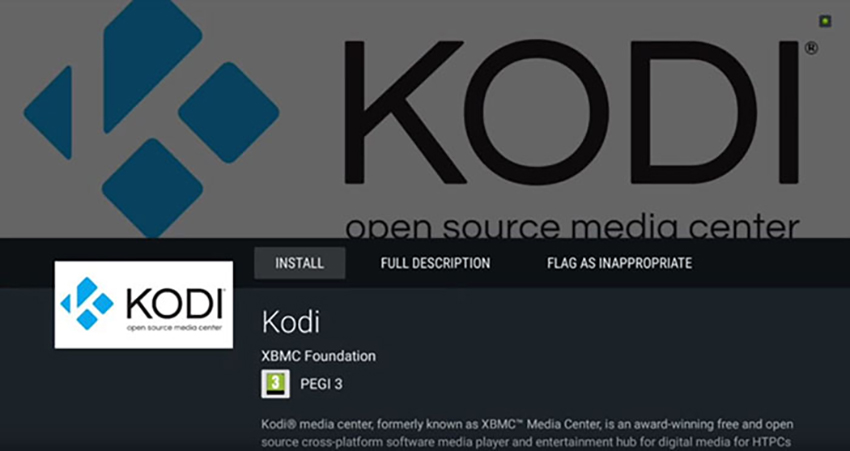 Kodi Nvidia Shield Play Store Interface