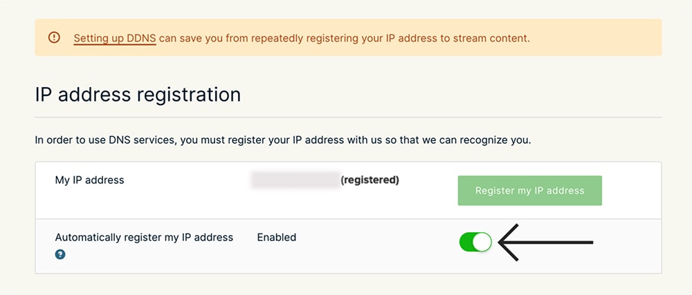 Letting ExpressVPN Automatically Register IP Address