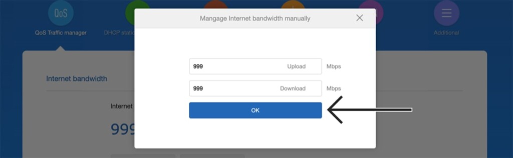 Manage Internet Bandwidth Option on Xiaomi Router