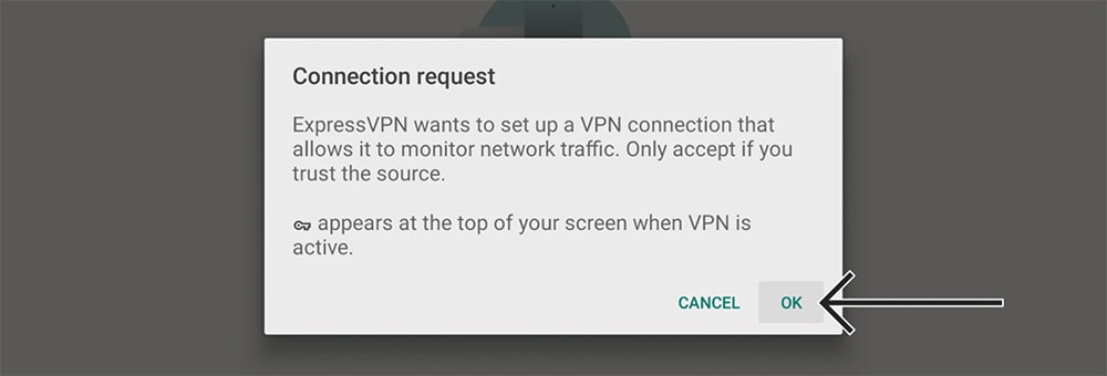 VPN Connection Prompt on Android TV