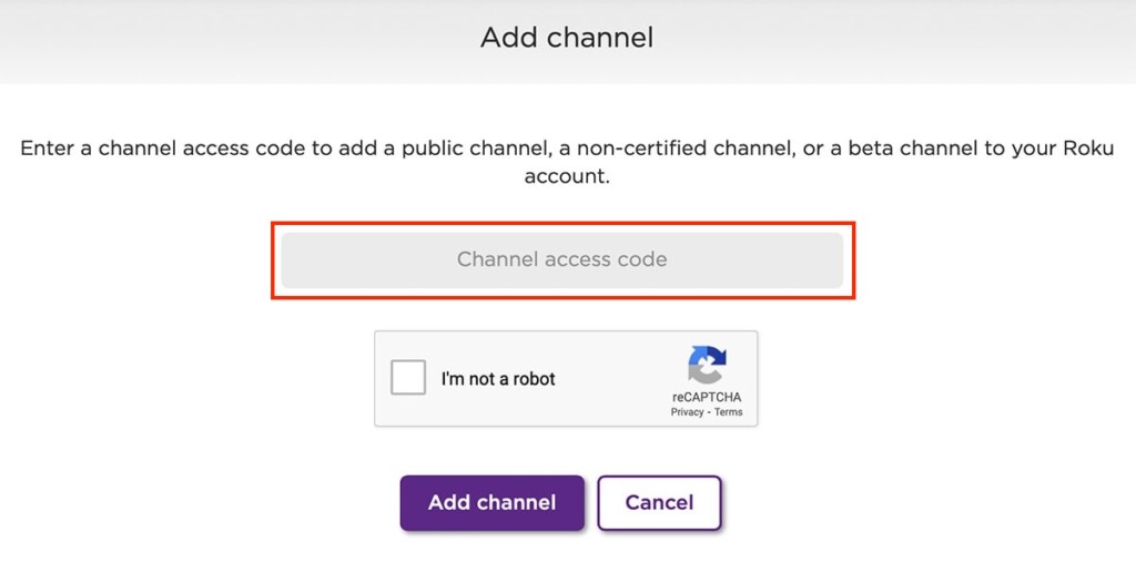 Adding Channel Code to Roku