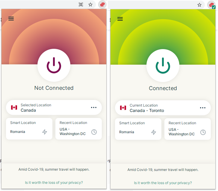how to connect to expressvpn chrome browser extension