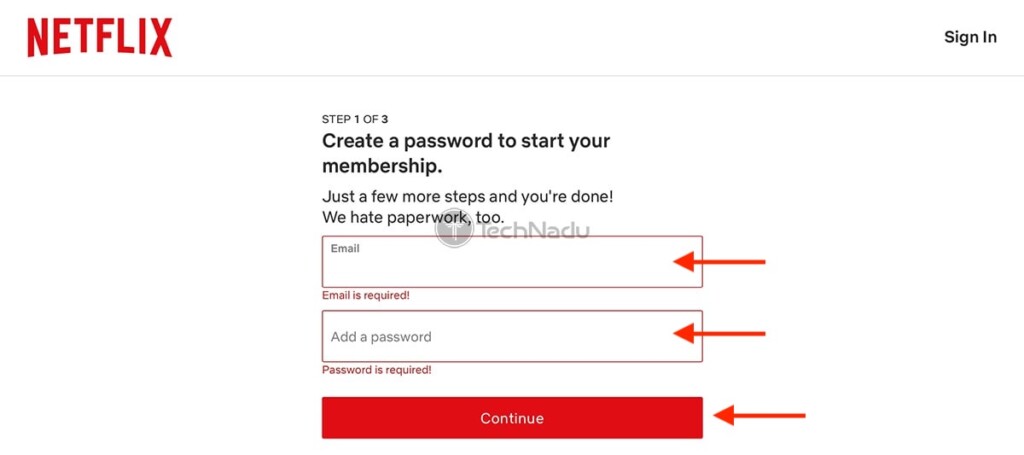 netflix account login and password