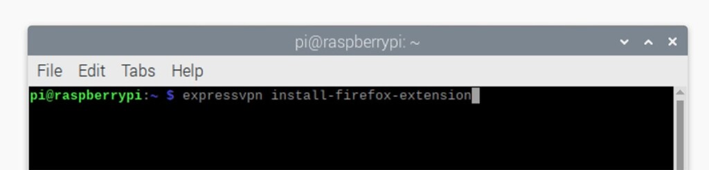 Installing ExpressVPN Firefox Extension on Raspberry Pi