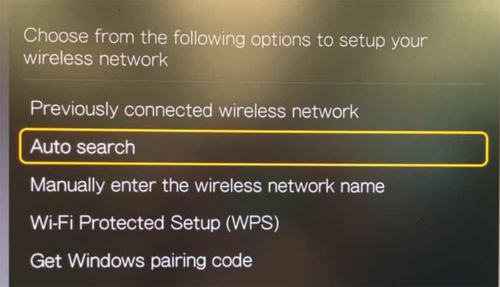 Searching for WiFi Networks on WD Live
