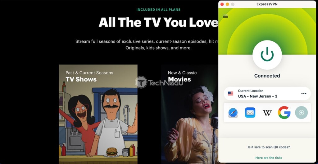 Watching Hulu with ExpressVPN