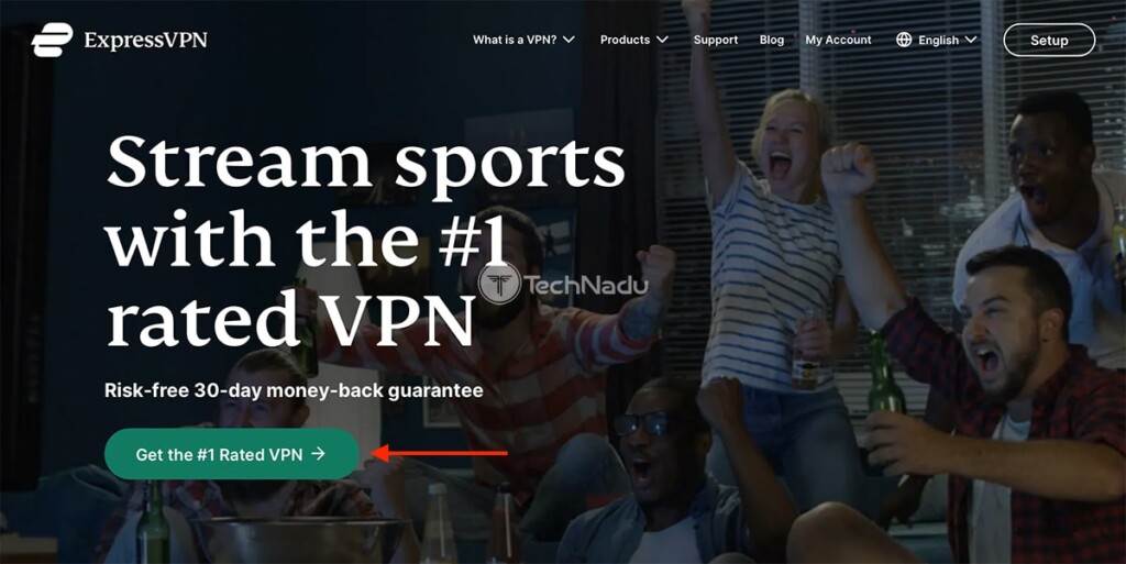 ExpressVPN Sports Landing Page