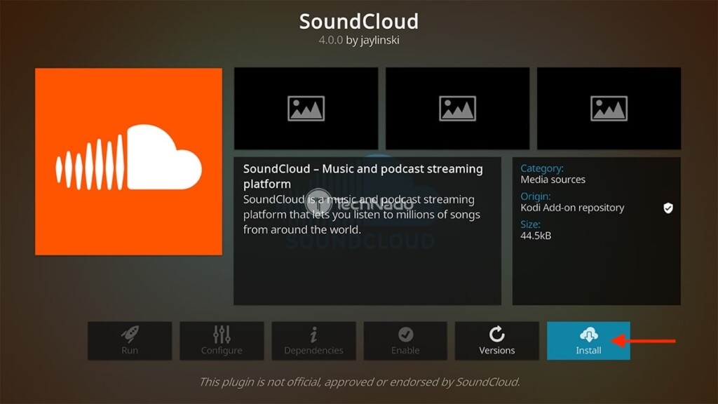 Installing SoundCloud on Kodi