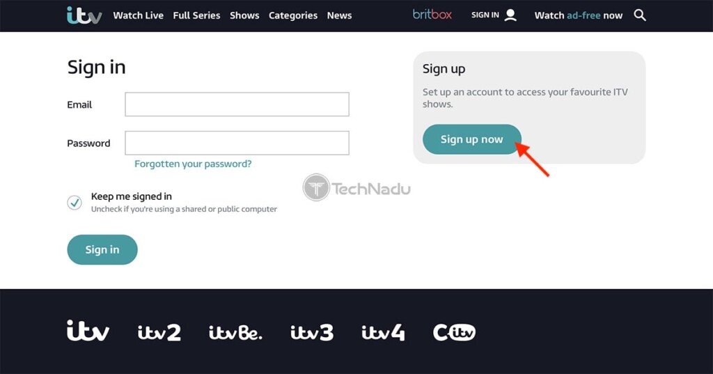 Signing Up for ITV