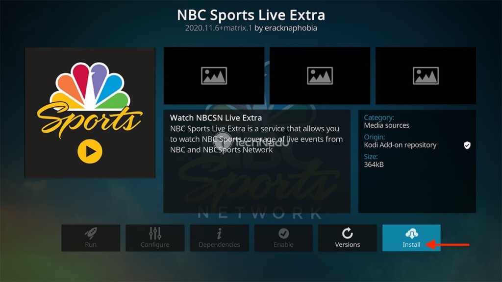 Step to Install NBC Sports Addon on Kodi