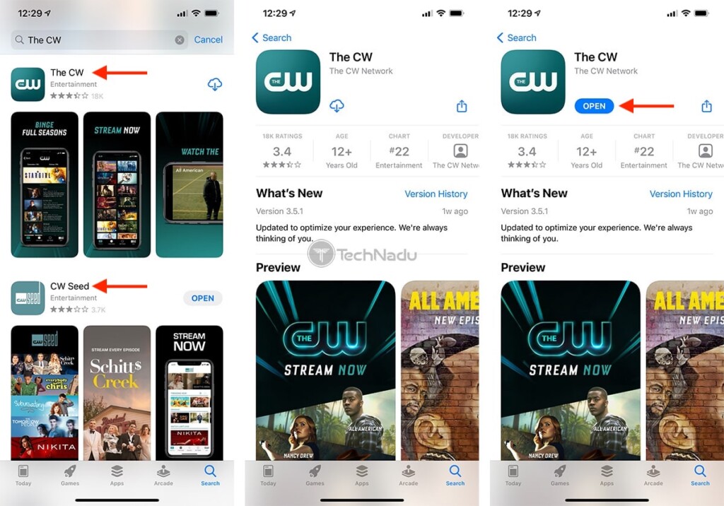 Steps to Download The CW on iPhone