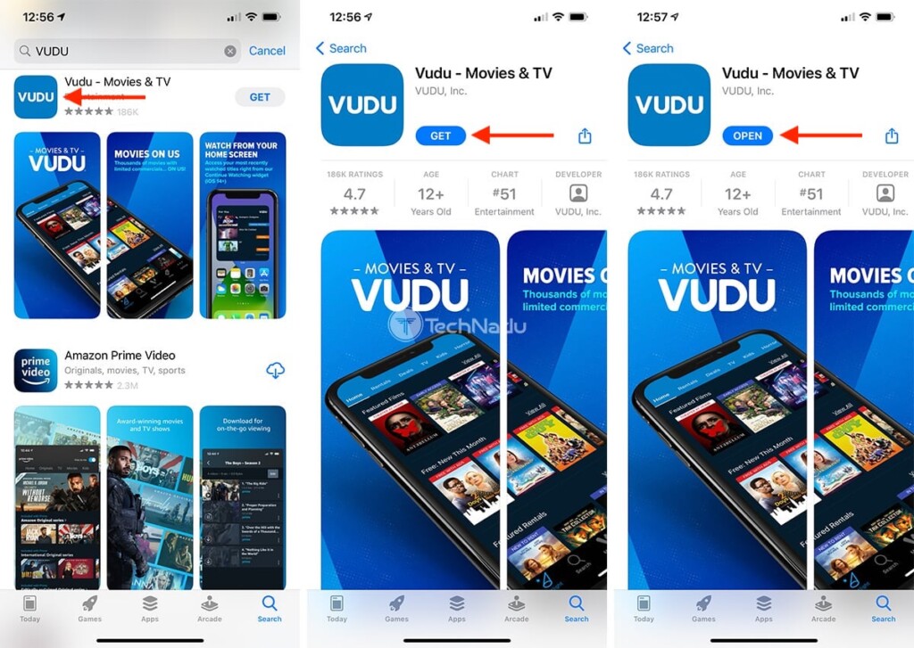 Steps to Download VUDU on iPhone