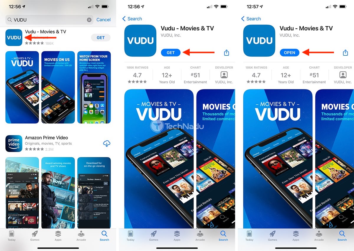 vudu to go app wont download