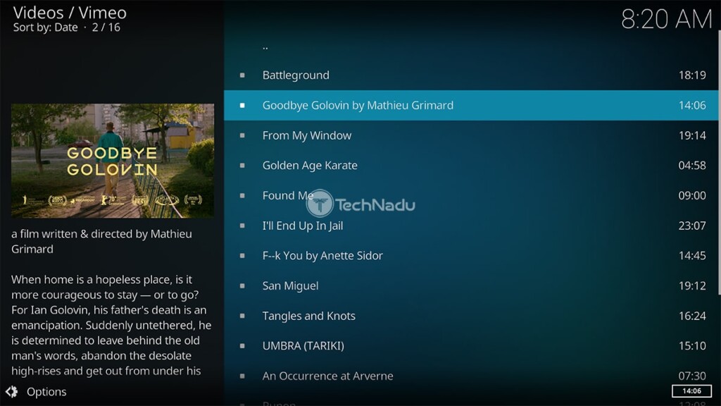 vimeo on demand kodi addon