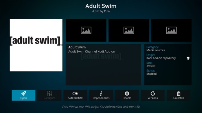 Adult Swim Kodi Addon