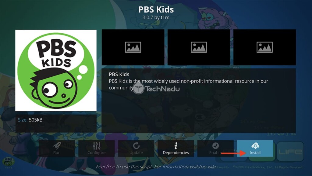 Final Step to Install PBS Kids on Kodi