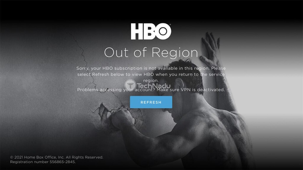 HBO Nordic Geo Block Error Message