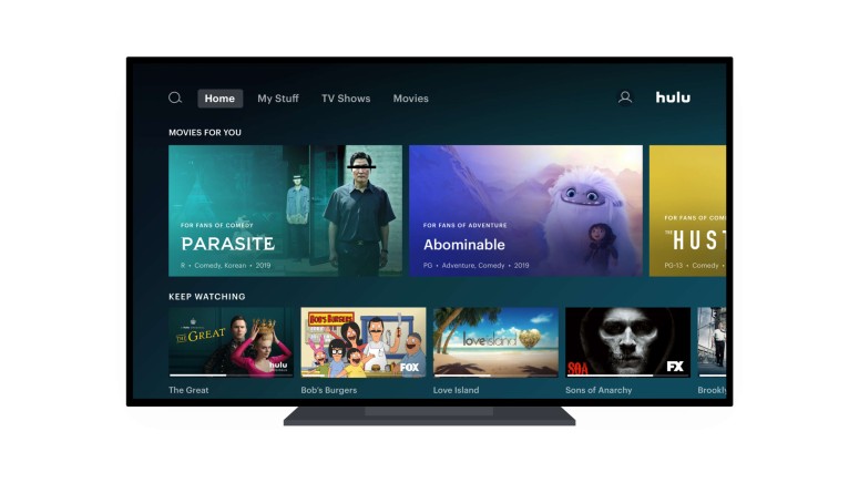 Hulu UI Homepage