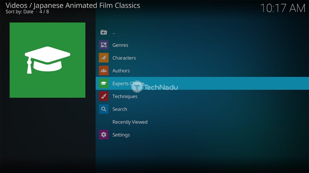 Japanese Animated Film Classics for Kodi Home Page