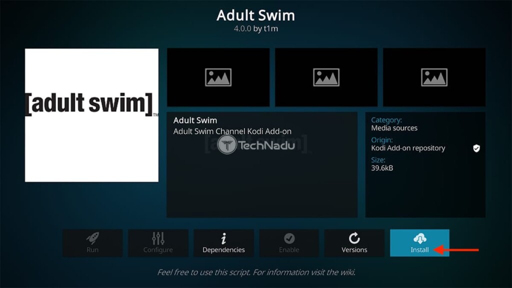 Step to Install Adult Swim on Kodi