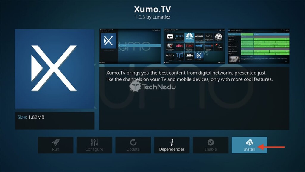 Step to Install XUMO TV on Kodi