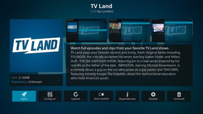 TV Land Kodi Addon