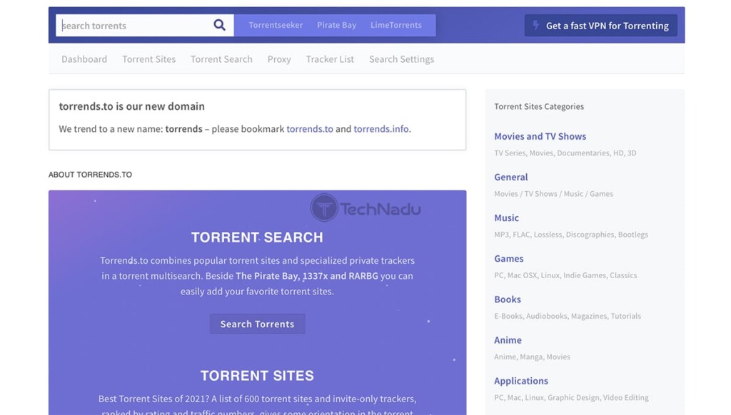 Torrends Search Engine