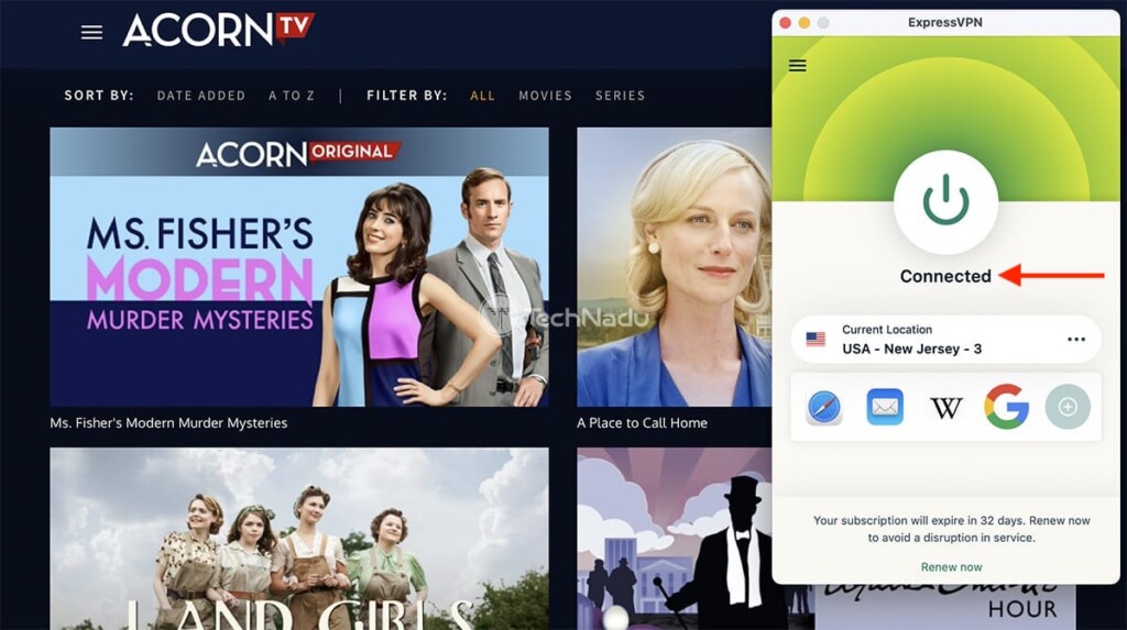 Watching Acorn TV Outside the US Using ExpressVPN