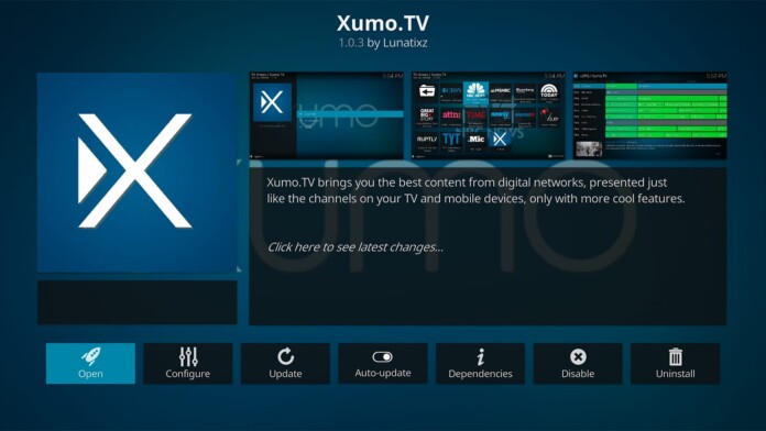 XUMO TV Kodi Addon