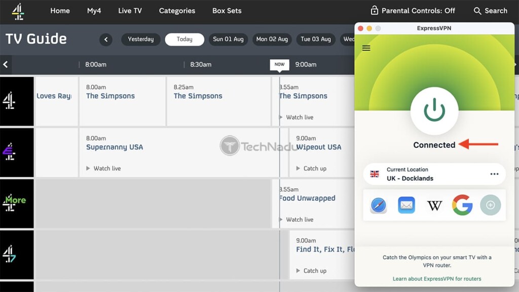 Accessing Channel 4 Live Stream Outside the UK Using ExpressVPN