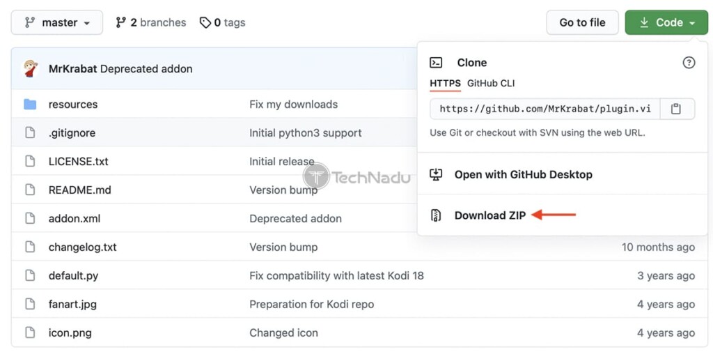 Downloading Wakanim for Kodi from GitHub