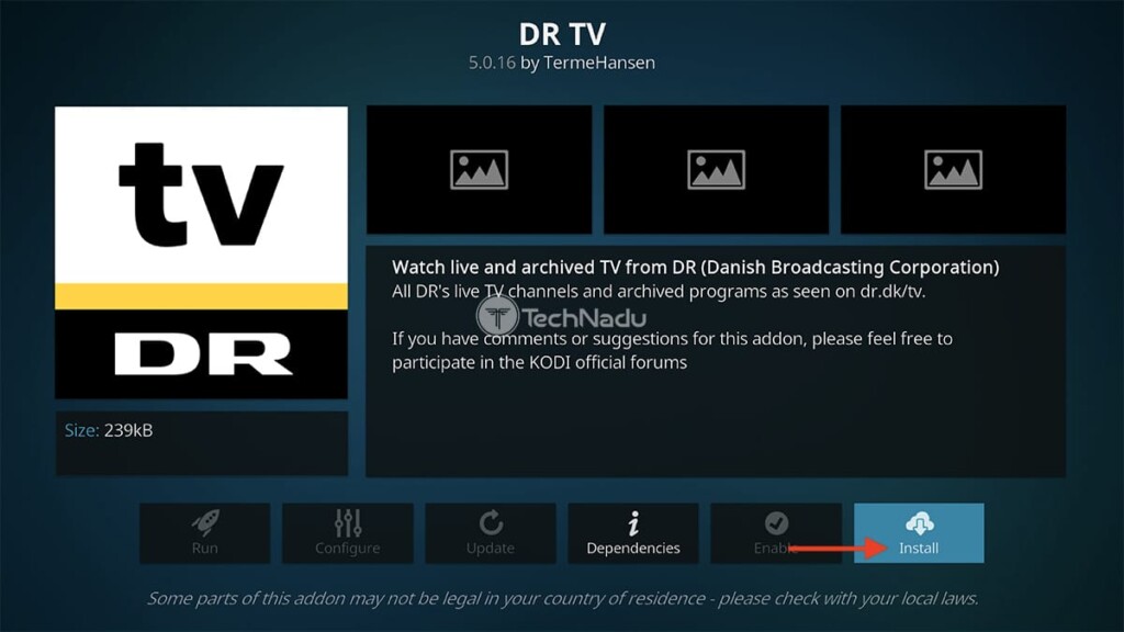 Final Step to Install DR TV on Kodi