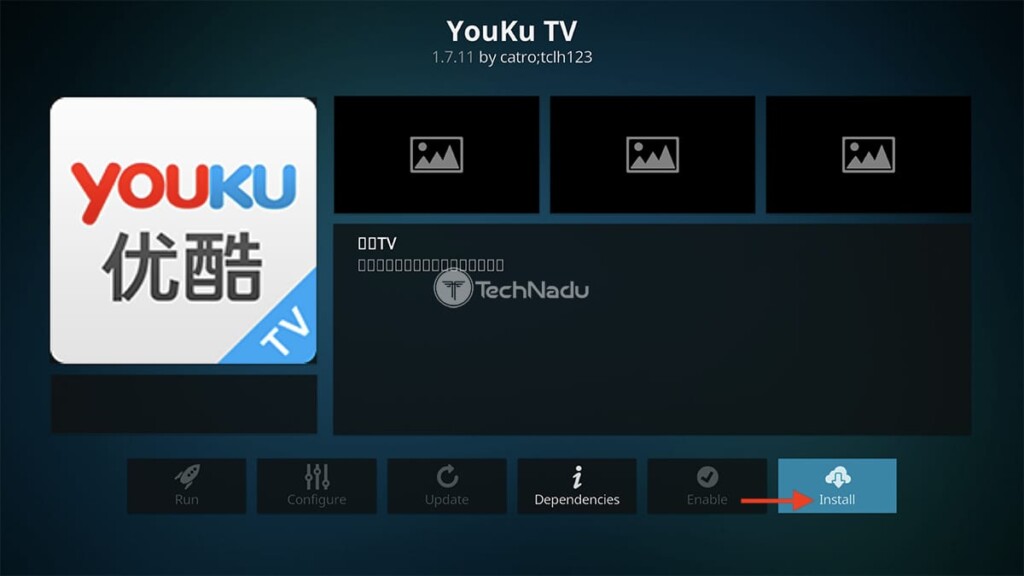 Final Step to Install YouKu TV on Kodi