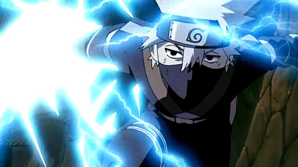 Kakashi using Chidori