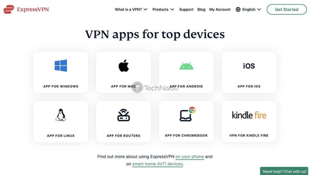 Listing Devices Compatible with ExpressVPN