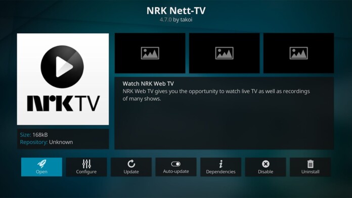 NRK Nett-TV Kodi Addon