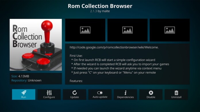 ROM Collection Browser Kodi Addon