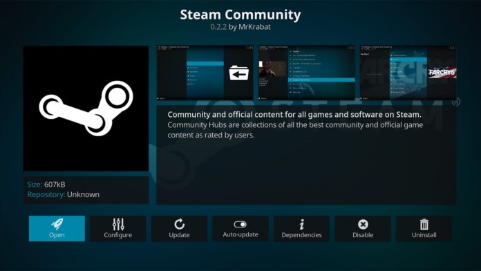Steam Community Kodi Addon