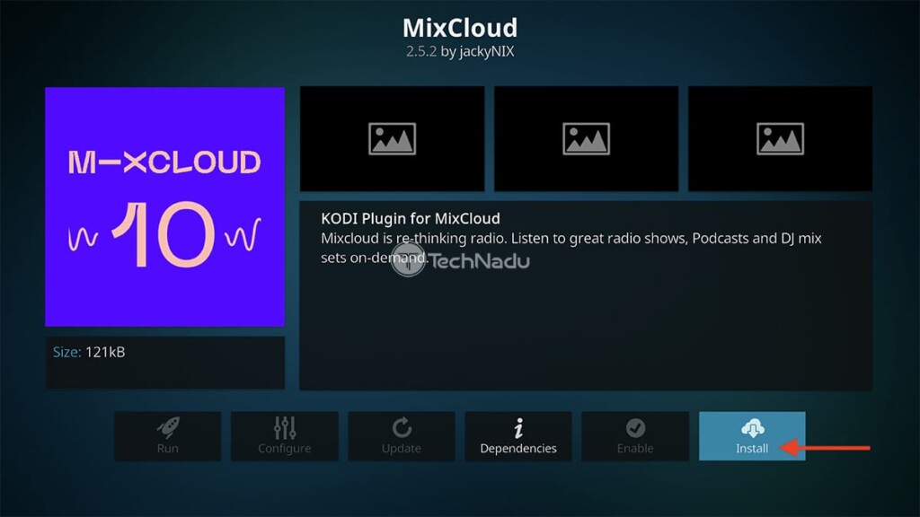 Step to Install MixCloud on Kodi