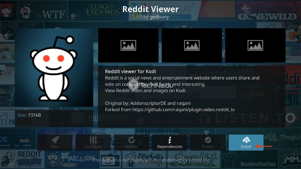 Step to Install Reddit Viewer on Kodi