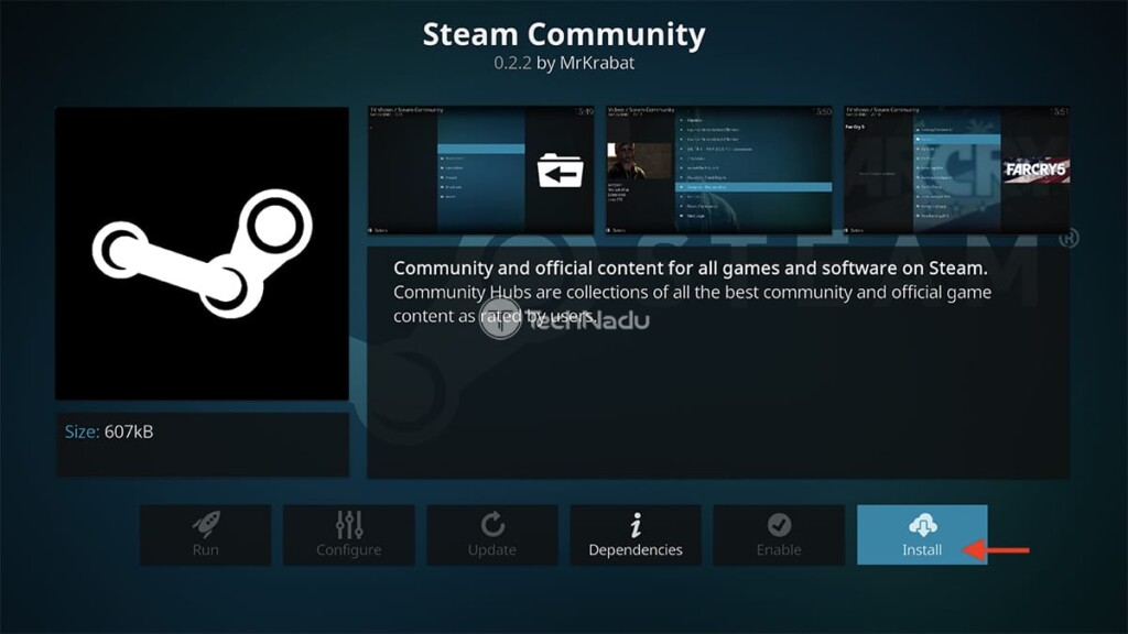Step to Install Steam Community on Kodi