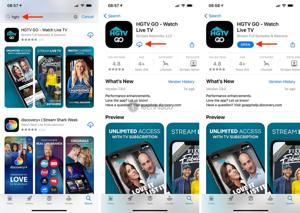 Steps to Download HGTV Go on iPhone