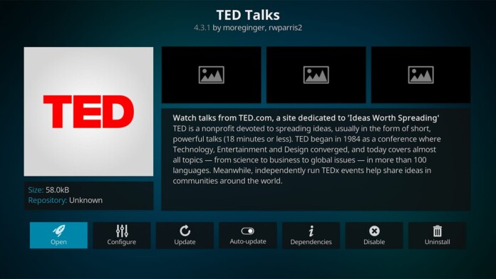TED Talks Kodi Addon