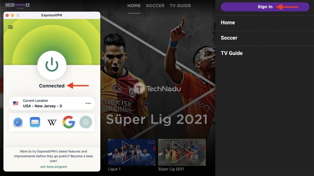 Unblocking beIN Sports Outside the US Using ExpressVPN