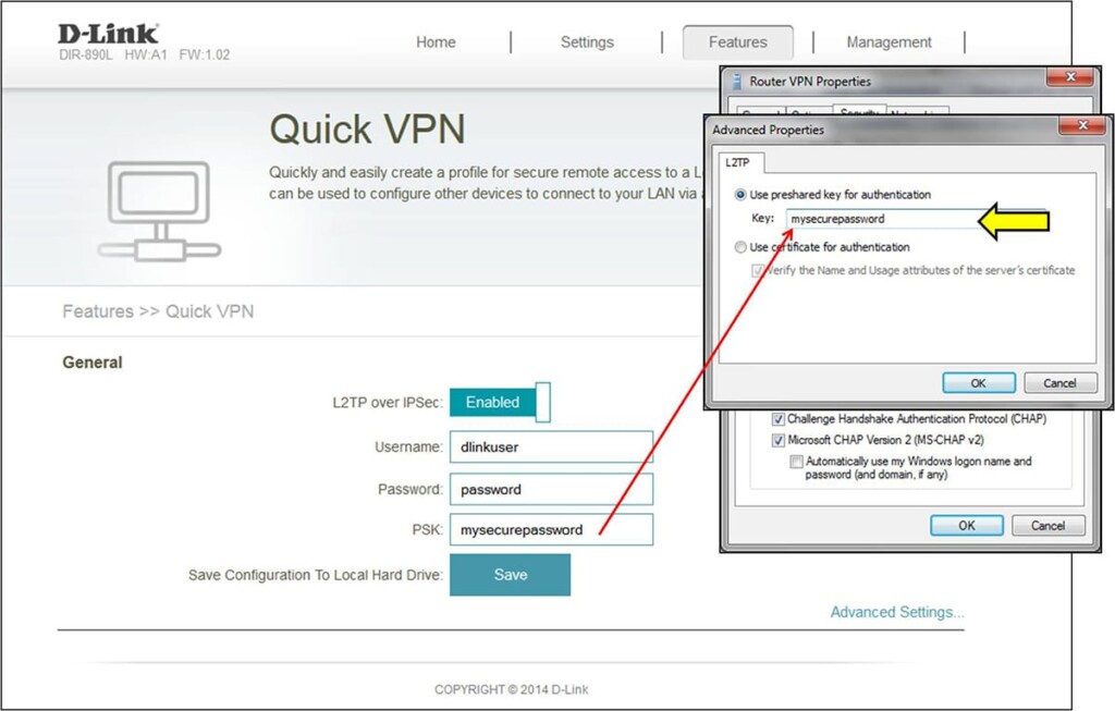 Adding a PSK to a VPN Connection