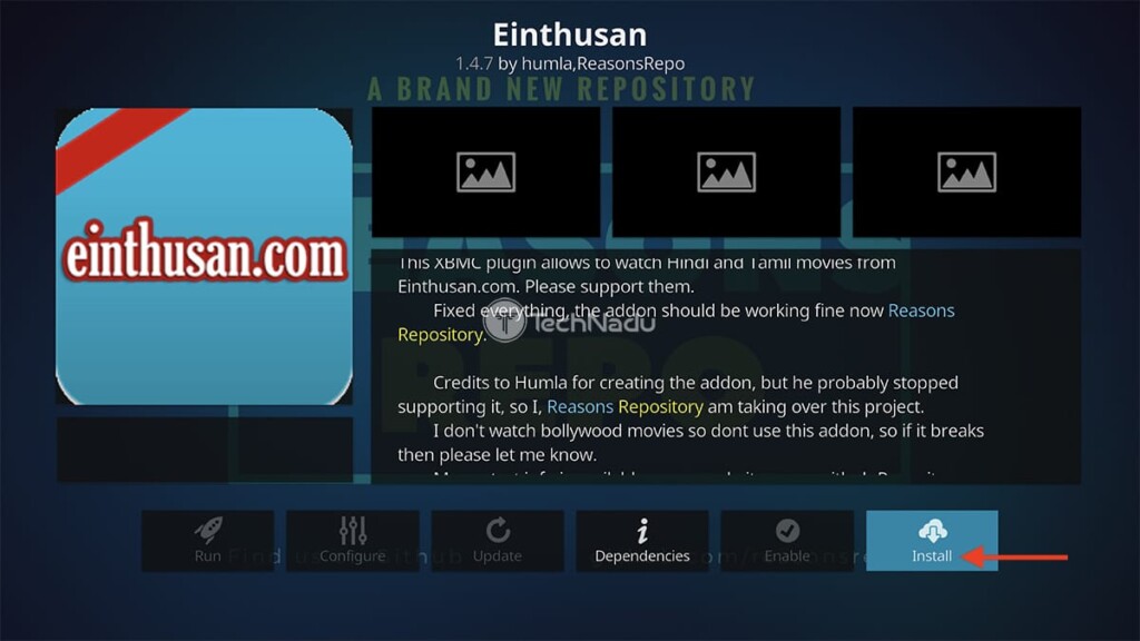 Step to Install Einthusan on Kodi