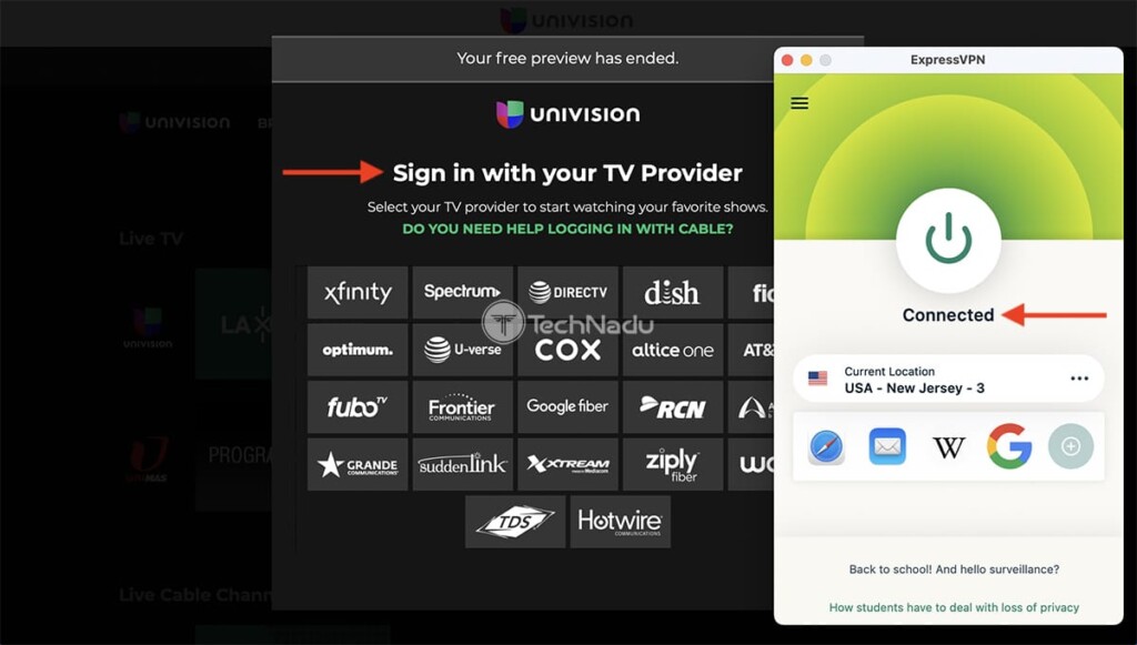 Unblocking Univision from Outside the US via ExpressVPN