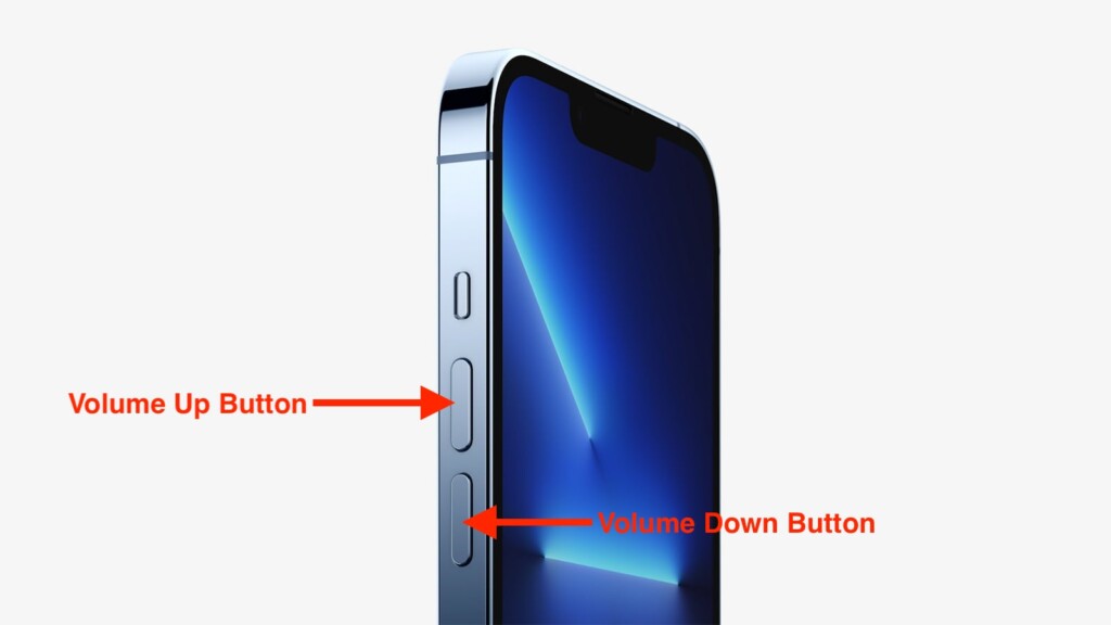 Position of Volume Buttons on iPhone 13